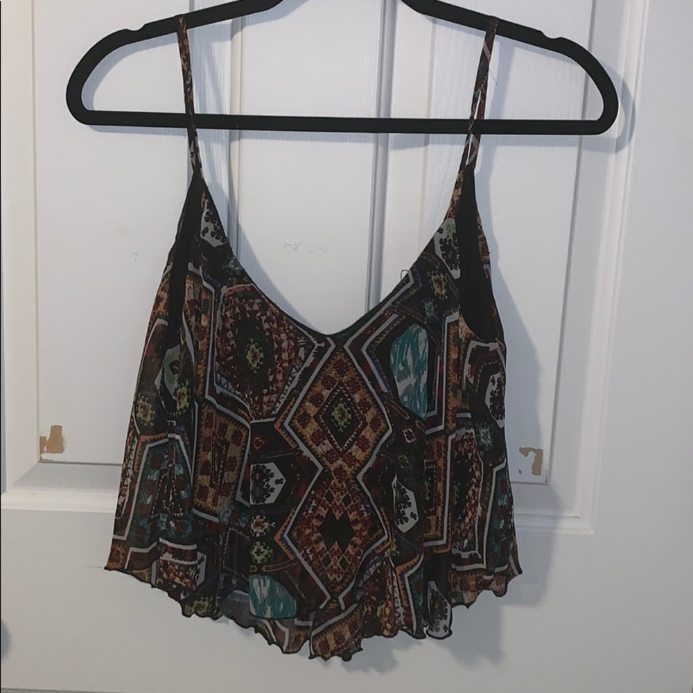 Print crop top